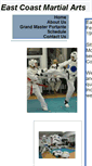 Mobile Screenshot of eastcoastmartialarts.net